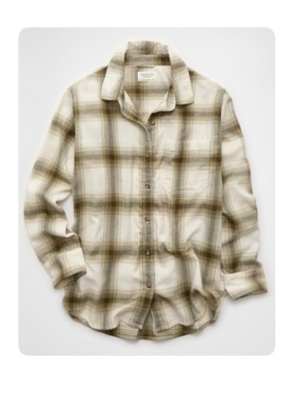 ✨ American Eagle Oversized Flannel Shirt – Medium